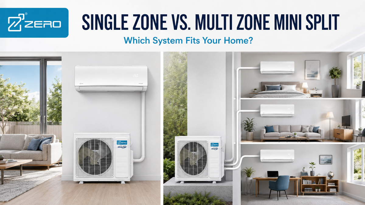 ZERO single zone and multi zone mini split comparison
