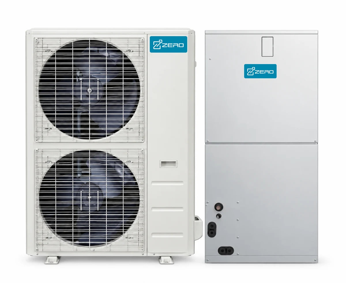 ZERO Z-ULTRA side-discharge outdoor unit and inverter air handler from the product catalog